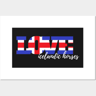 Love icelandic horses Posters and Art